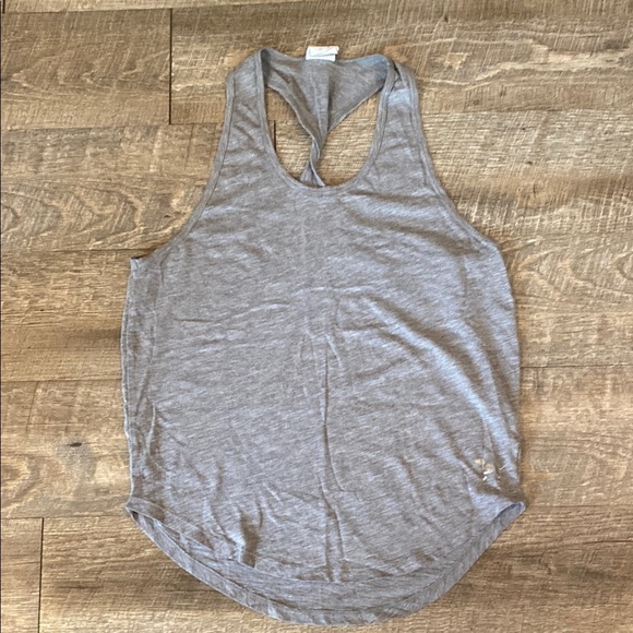 Gray and White Striped Women's Tank Top - Picture 2 of 11